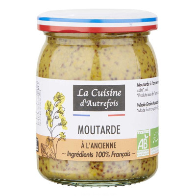 Musztarda Starofrancuska BIO  La Cousine D’Autrefois | super-stek.pl