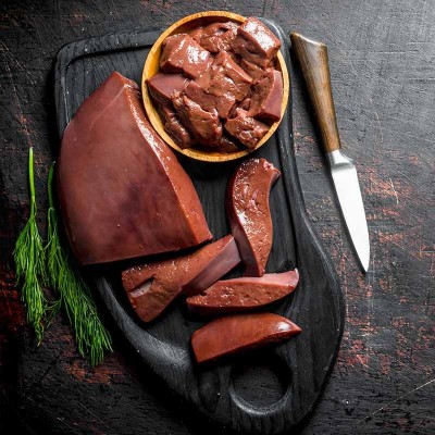 Wątroba wołowa cena 12,60 zł za kg. Sklep mięsny online super-stek.pl