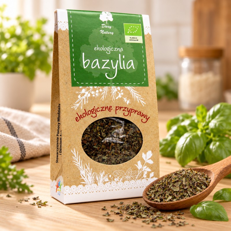 Ekologiczna Bazylia 25g