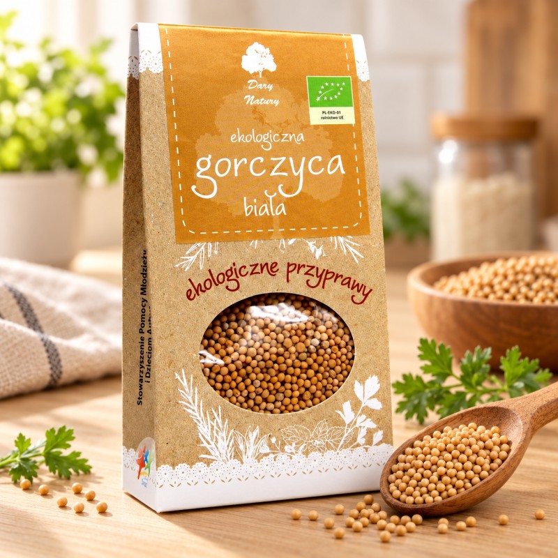 Ekologiczna Gorczyca Biała - Aromatyczna Przyprawa 90g