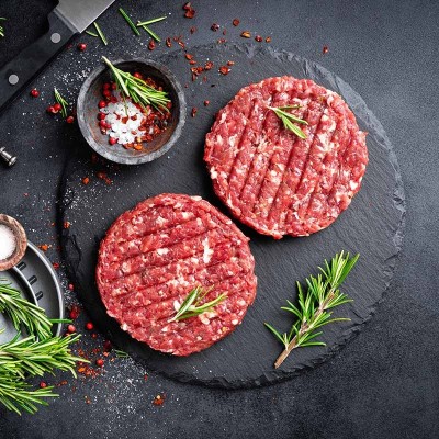 Burgery Wołowe Black Angus – Sezonowane mięso 2x160g | super-stek.pl