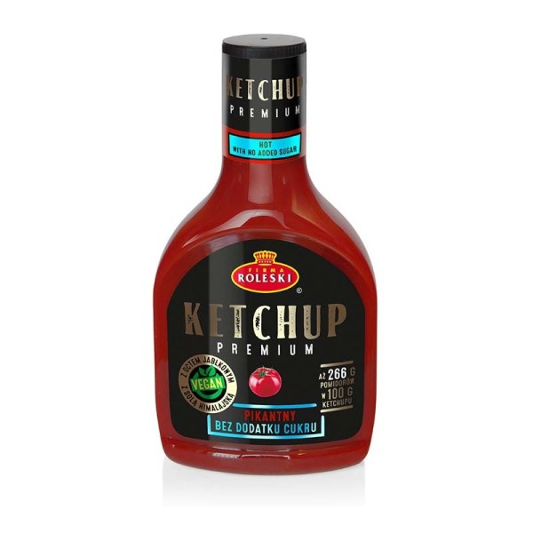 ROLESKI Ketchup Premium Pikantny bez cukru | super-stek.pl