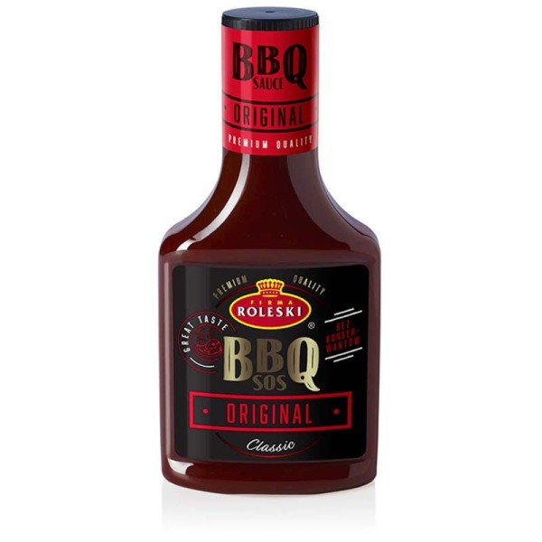 Roleski Sos Premium BBQ Original z nutą śliwki i wędzenia | super-stek.pl