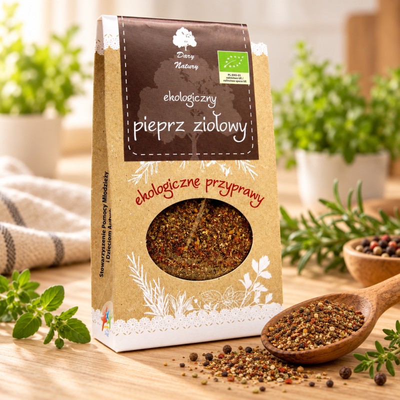 Pieprz ziołowy ekologiczny 60g