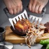 GEFU BBQ Fleischkrallen zum Zerkleinern von Fleisch, 2er Set, Edelstahl und Kunststoff, ergonomische Griffe, für Pulled Pork,