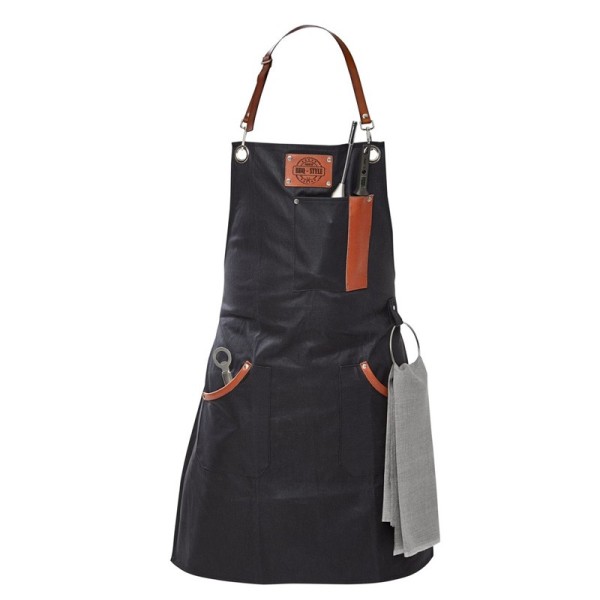GEFU BBQ – Schutzschürze aus gewachster Baumwolle und Leder | super-stek.pl