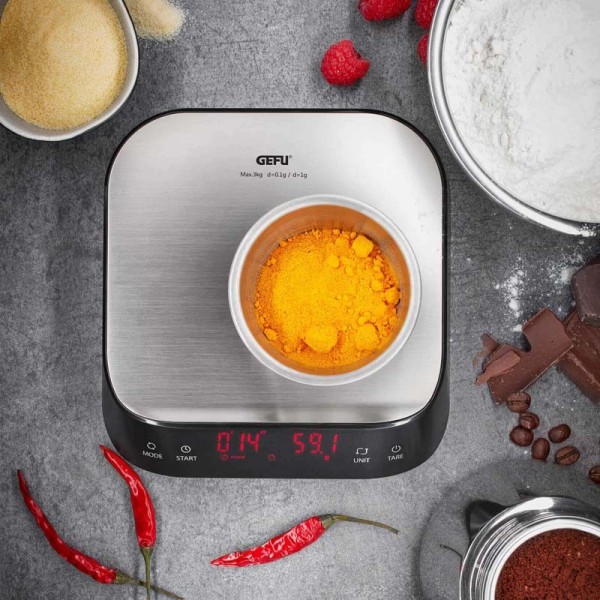 GEFU PREZISO – precyzyjna waga kuchenna z timerem | super-stek.pl