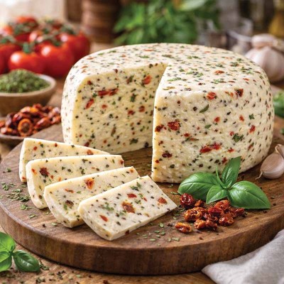 Homemade Korycin Cheese by Zarzecki with tomato and basil | super-stek.pl