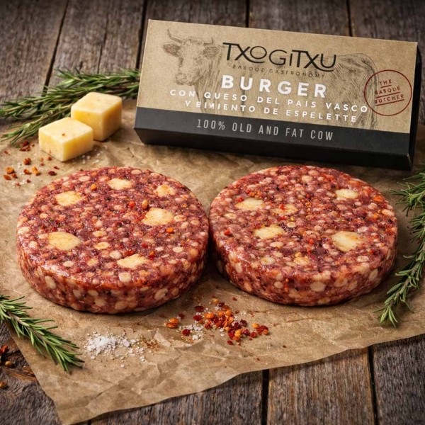 Rindfleisch-Burger mit baskischem Käse und Espelette-Paprika | super-steak.de