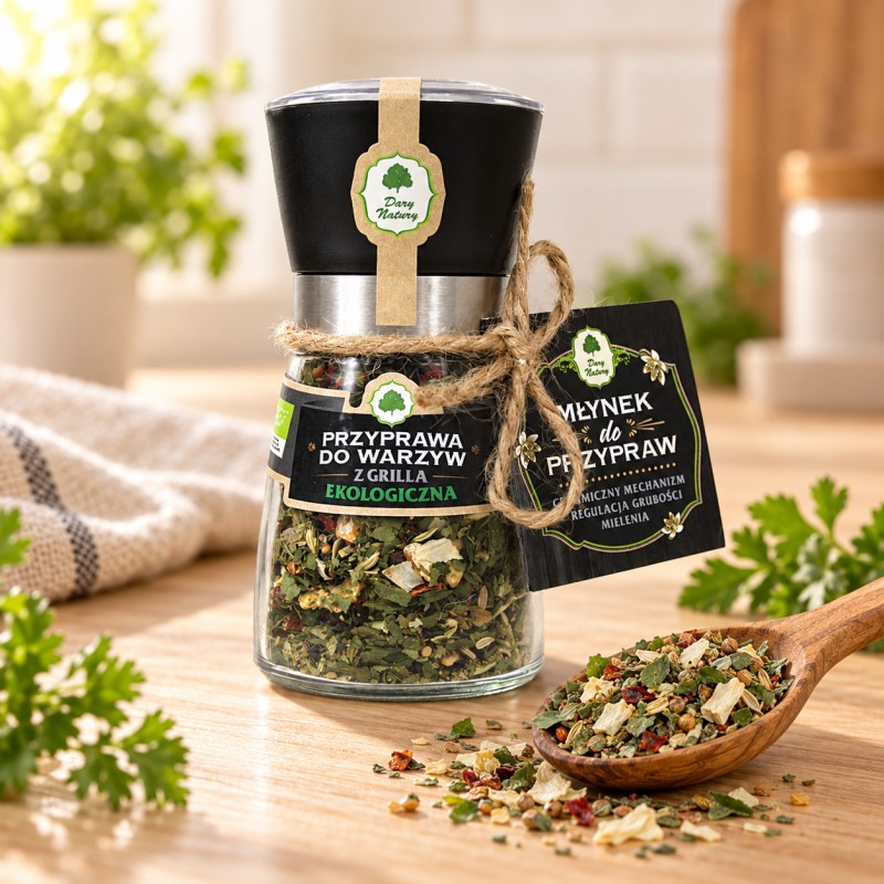 Przyprawa do warzyw z grilla EKO - młynek 50g