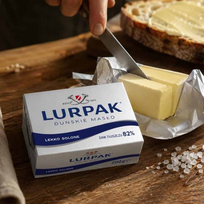 Masło duńskie Lurpak premium lekko solone 200 g | super-stek.pl