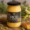 Naturalny miód rzepakowy kremowany w słoiku 1000 g, jasny, gładka konsystencja, bez konserwantów