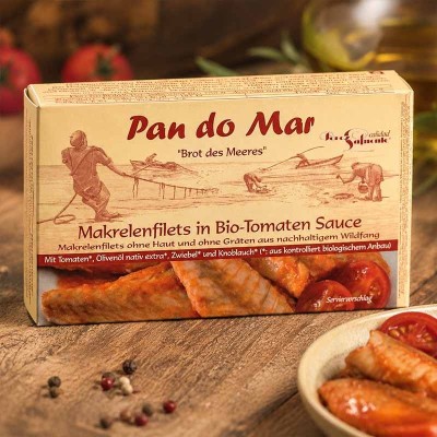 Makrela w BIO sosie pomidorowym 120g – smak Hiszpanii | super-stek.pl