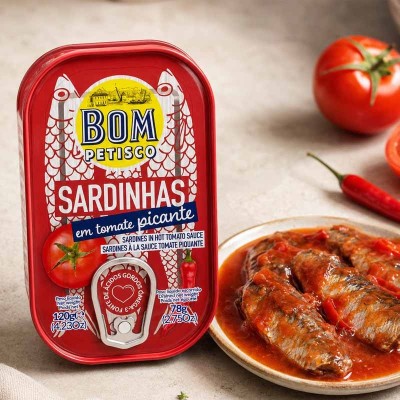 Sardynki Portugalskie w Pikantnym Sosie Pomidorowym | super-stek.pl