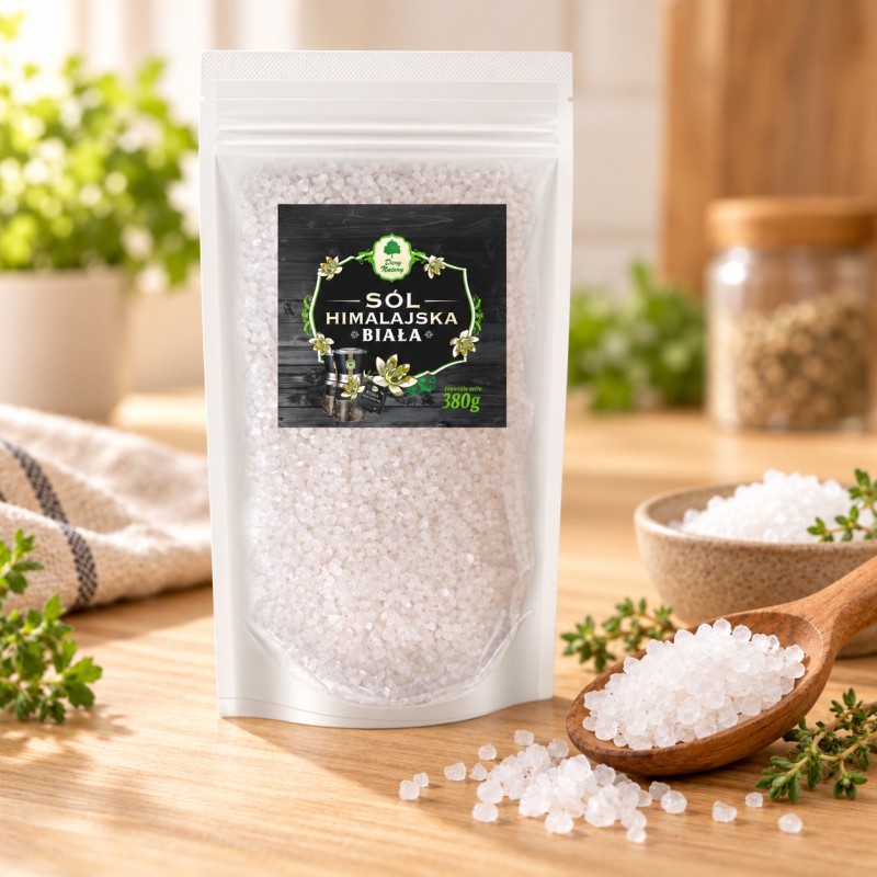 Sól himalajska biała - uzupełniacz EKO 380g