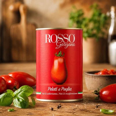 Pelati di Puglia 400g – włoskie pomidory do sosów | super-stek.pl