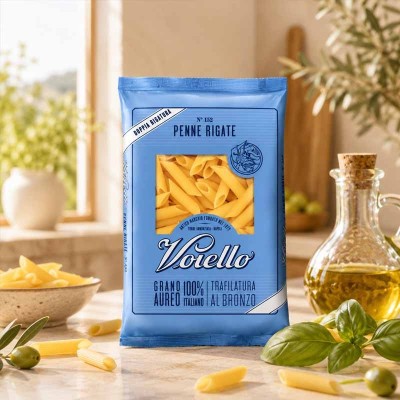 Voiello Penne Rigate 500g – makaron rurki z semoliny | super-stek.pl