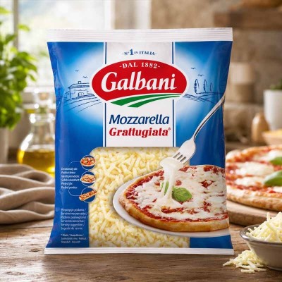 Mozzarella do pizzy wiórki 150 g Galbani – włoski ser | super-stek.pl