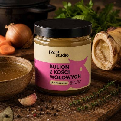 Ekologiczny bulion wołowy z kości szpikowych KOLAGEN | super-stek.pl