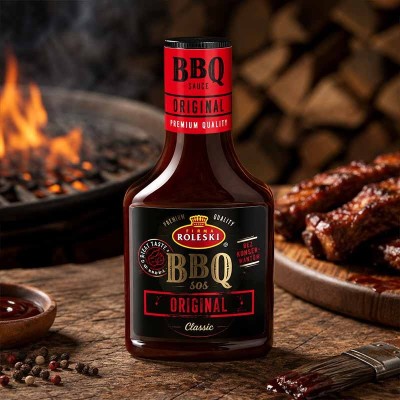 Roleski Sos Premium BBQ Original z nutą śliwki i wędzenia | super-stek.pl