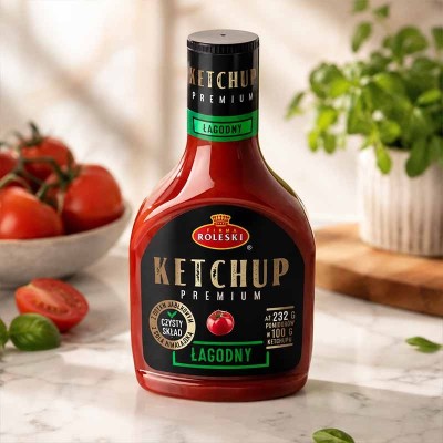 ROLESKI Ketchup Premium Łagodny bez konserwantów | super-stek.pl