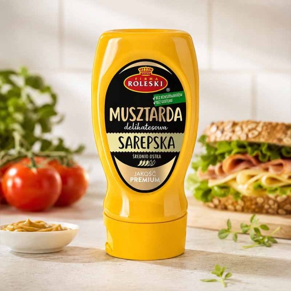 Roleski Musztarda Sarepska bez konserwantów barwników | super-stek.pl