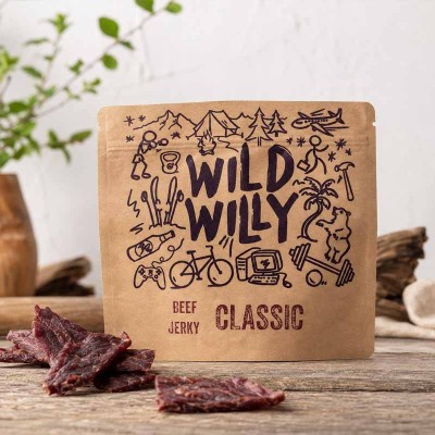 Wild Willy Beef Jerky Classic – tradycyjna suszona wołowina | super-stek.pl