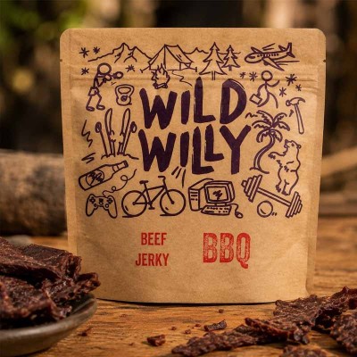 Wild Willy Beef Jerky BBQ – suszona wołowina w stylu bbq | super-stek.pl