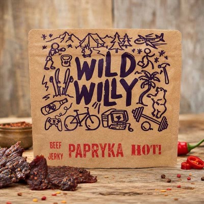 Wild Willy Beef Jerky suszona wołowina papryka ostra | super-stek.pl