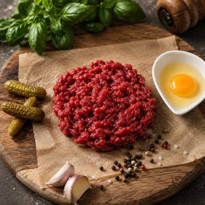 Mielony udziec wołowy – świeże mięso na tatar | super-stek.pl