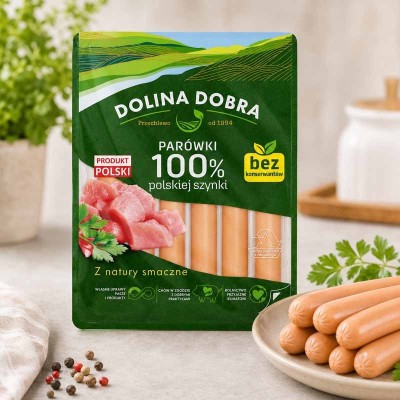 Parówki z szynki Dolina Dobra – bez konserwantów | super-stek.pl