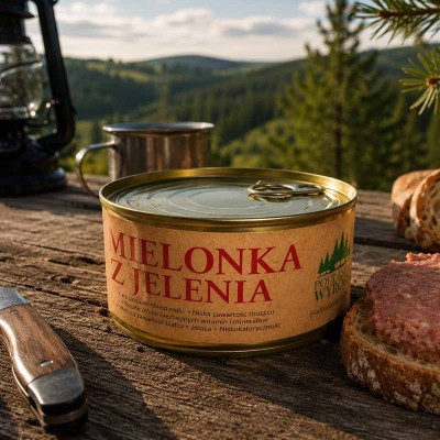 Mielonka z jelenia 300 g – konserwa z dziczyzny | Super-Stek.pl