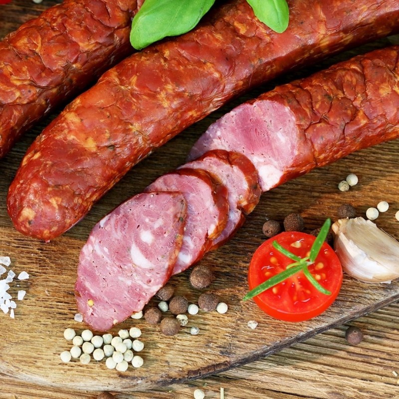 Kiełbasa z sarny wędzona