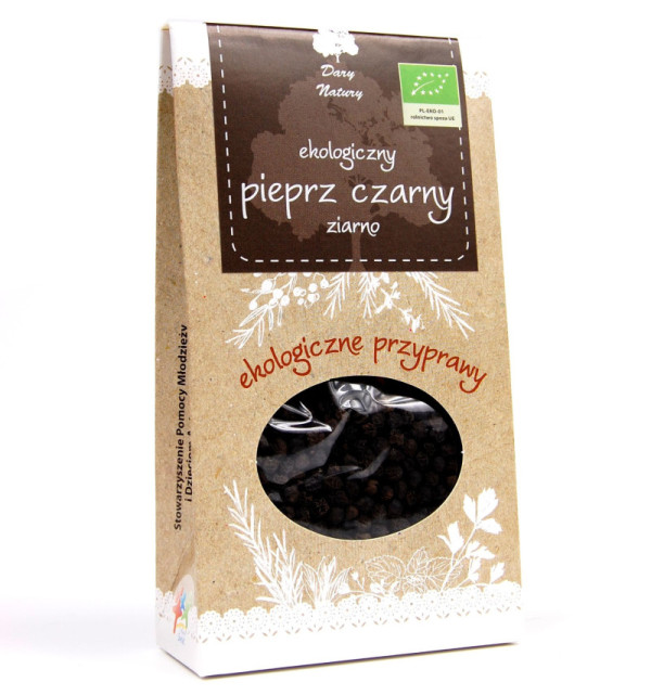 Organic black peppercorns - aromatic seasoning for dishes | super-stek.pl