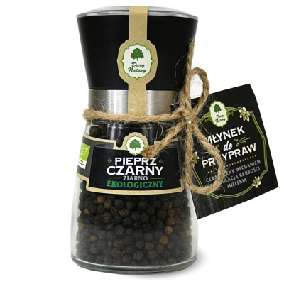 Pieprz czarny ziarno - młynek EKO 90g