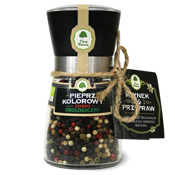 Organic Colorful Peppercorns - Grinder 80g organic spice online