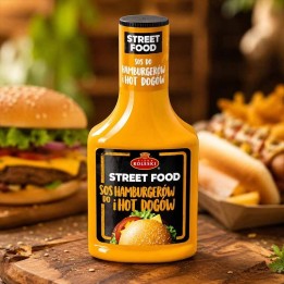 Sos do hamburgerów i hot dogów ROLESKI Street Food, majonezowy z sosem Worcester, butelka 300 ml