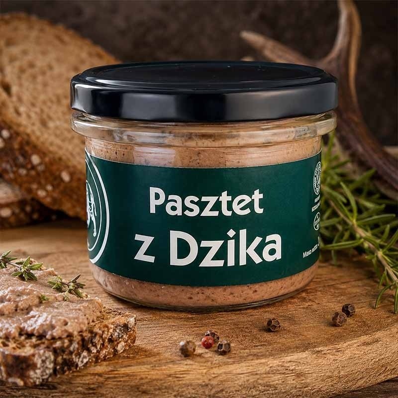 Prawdziwy Pasztet z dzika 160 g słoik