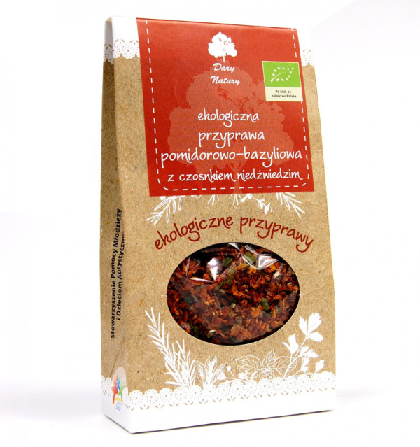 TOMATEN-BASILIKUM-GEWÜRZ MIT BÄRLAUCH BIO 40G