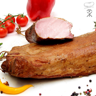 Traditional smoked pork loin with natural smoke intense flavor | super-steak.pl