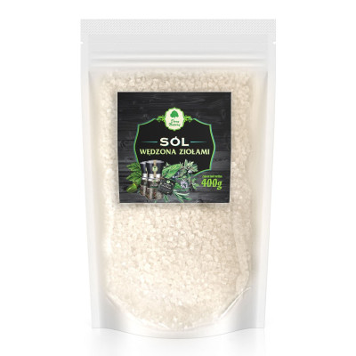 Sól wędzona ziołami - uzupełniacz EKO 400g