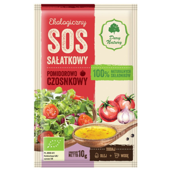 Sos sałatkowy pomidorowo-czosnkowy EKO 10g