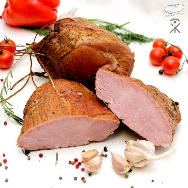 Traditioneller Räucherschinken, aromatisch, natürliche Zutaten | super-stek.pl