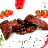 Smoked rib tips, traditionally smoked pork meat, juicy and aromatic, ideal for dinner dishes and roasting.