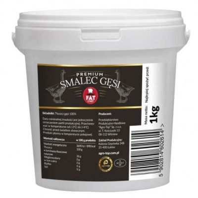 Goose lard 1kg – the best choice for gastronomy | super-stek.pl