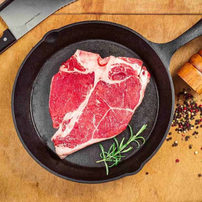 PORTERHOUSE STEK z rostbefu i polędwicy z kością (waga 600 g)
