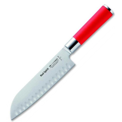 Nóż Szefa Kuchni Santoku ostrze ryflowane DICK Red Spirit 8174218K